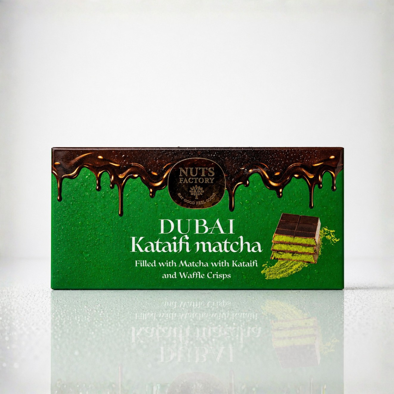 Dubai Chocolate Matcha Magic Edition – 2 Large Bars