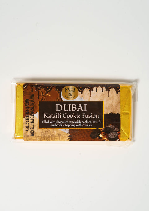 Dubai Chocolate Cookie Fusion - Pack of 2 large bars - The Nuts Factory Gift Boxes