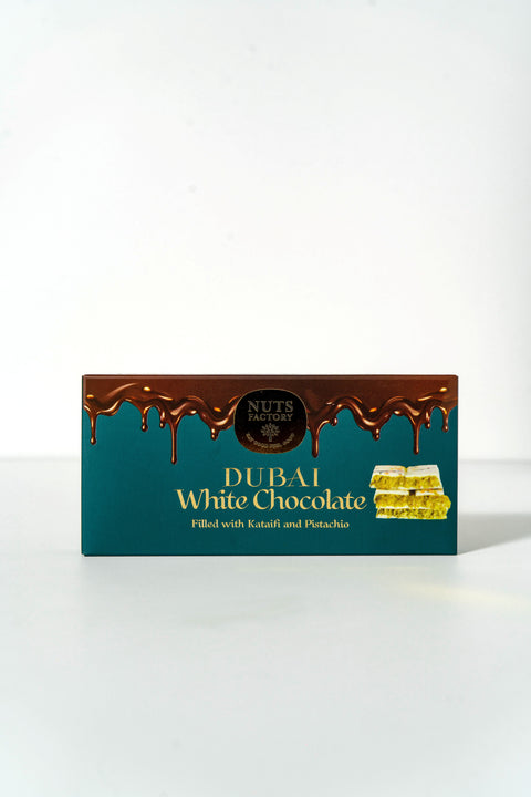 White Dubai Chocolate - Pack of 2 large bars - The Nuts Factory Gift Boxes