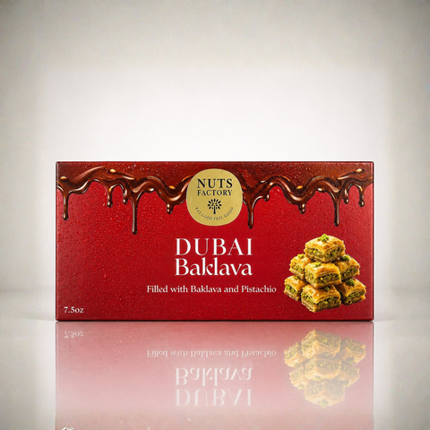 Dubai Chocolate – Baklava Edition (2 Large Bars) - The Nuts Factory Gift Boxes