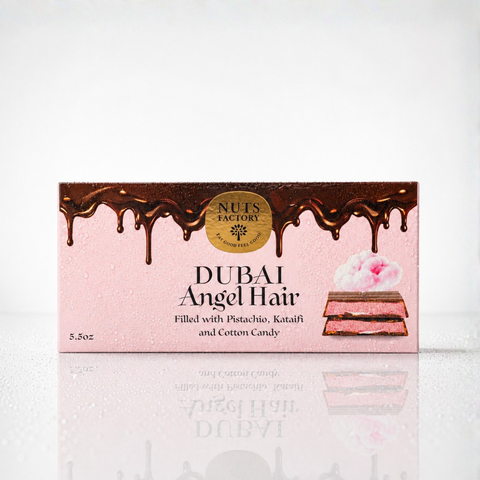 Dubai Chocolate – Angel Hair Edition (2 Large Bars) - The Nuts Factory Gift Boxes