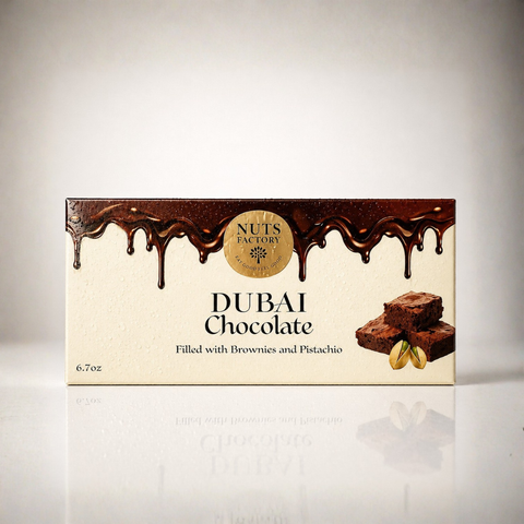 Dubai Chocolate – Brownie Edition (2 Large Bars) - The Nuts Factory Gift Boxes
