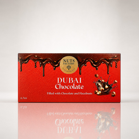 Dubai Chocolate – Hazelnut Edition (2 Large Bars) - The Nuts Factory Gift Boxes