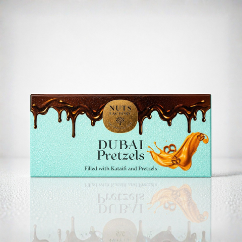 Dubai Chocolate – Pretzel Edition (2 Large Bars) - The Nuts Factory Gift Boxes