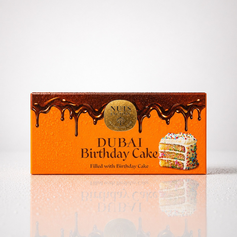 Dubai Chocolate – Birthday Cake Edition (2 Large Bars) - The Nuts Factory Gift Boxes