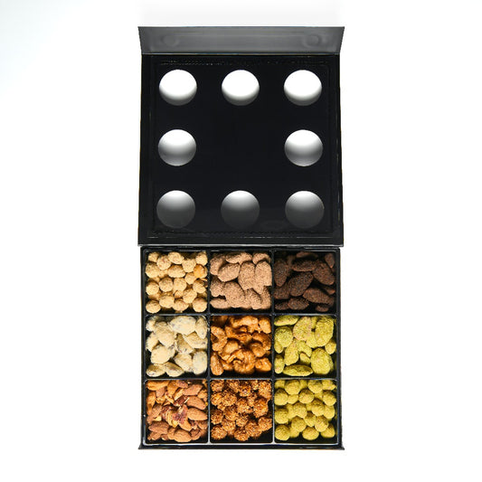 9 Hole Tray Assorted Flavored Nuts - Nuts Factory Gifts