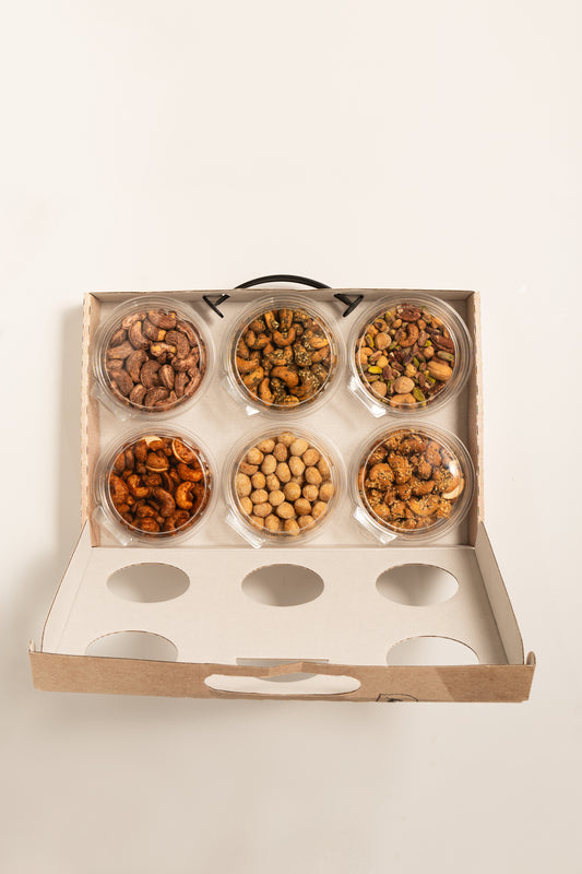 6 Hole Large Gift Box - The Nuts Factory Gift Boxes