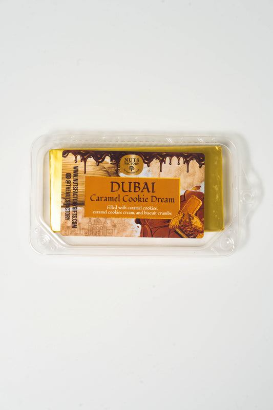 Dubai Chocolate Caramel Cookie Dream - Pack of 2 large bars - The Nuts Factory Gift Boxes
