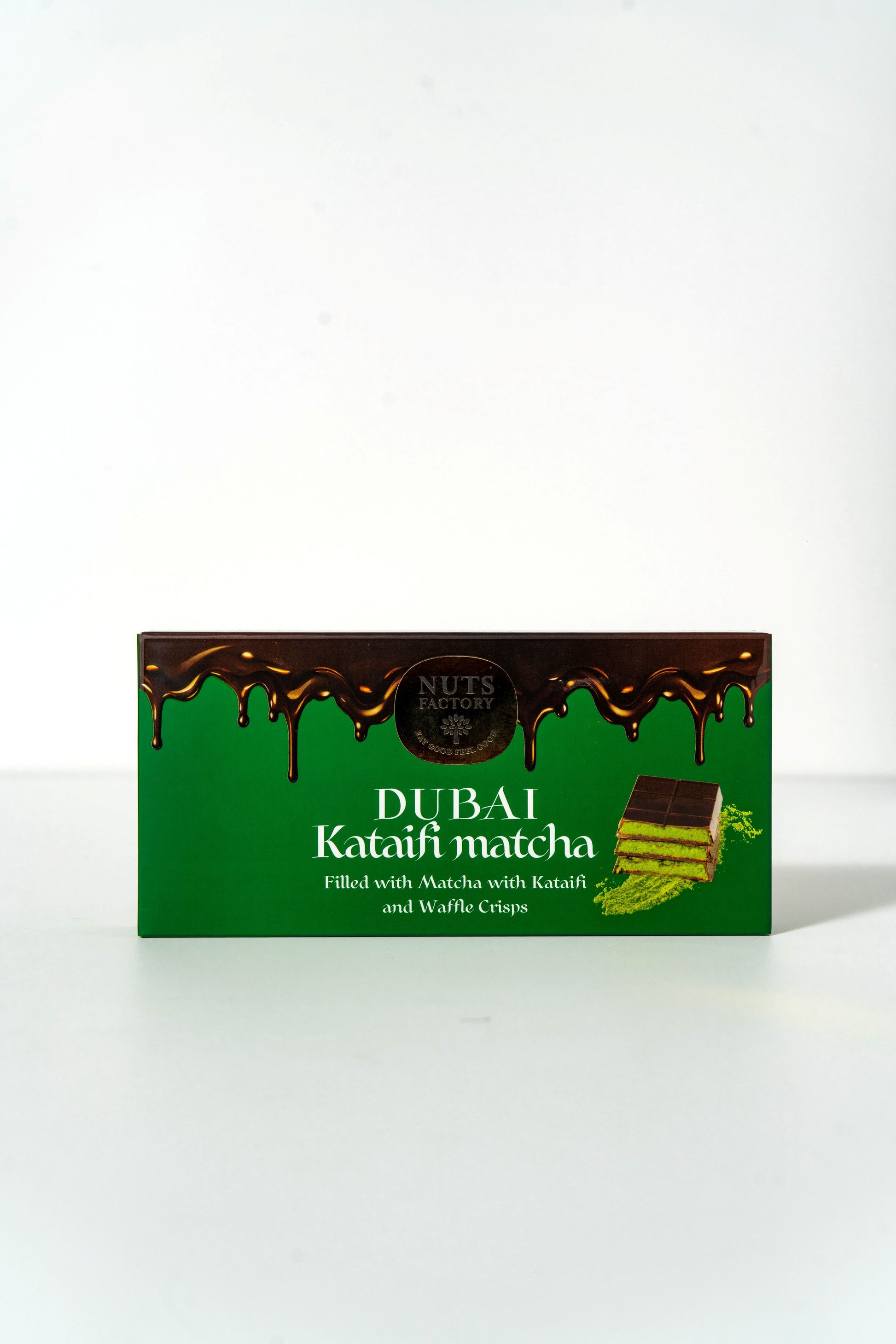 Dubai Chocolate Matcha Magic - Pack of 2 large bars - The Nuts Factory Gift Boxes