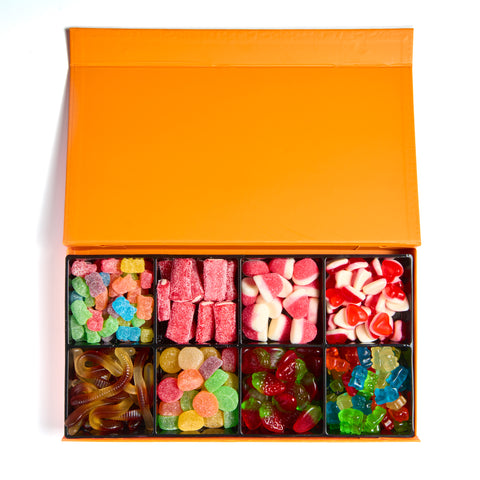 Orange Tray Assorted Gummies - Nuts Factory Gifts