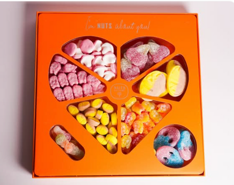 Swedish Gummy- Heart Gift Platter Mix - The Nuts Factory Gift Boxes