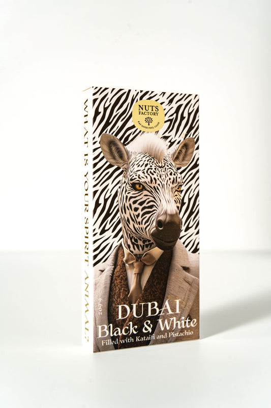 Zebra Dubai Chocolate - Pack of 2 large bars - The Nuts Factory Gift Boxes
