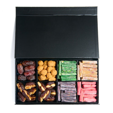 Black Tray Assorted Delicacies - Nuts Factory Gifts