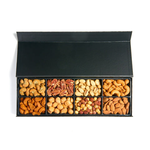 Small Black Tray Assorted Roasted Nuts - Nuts Factory Gifts